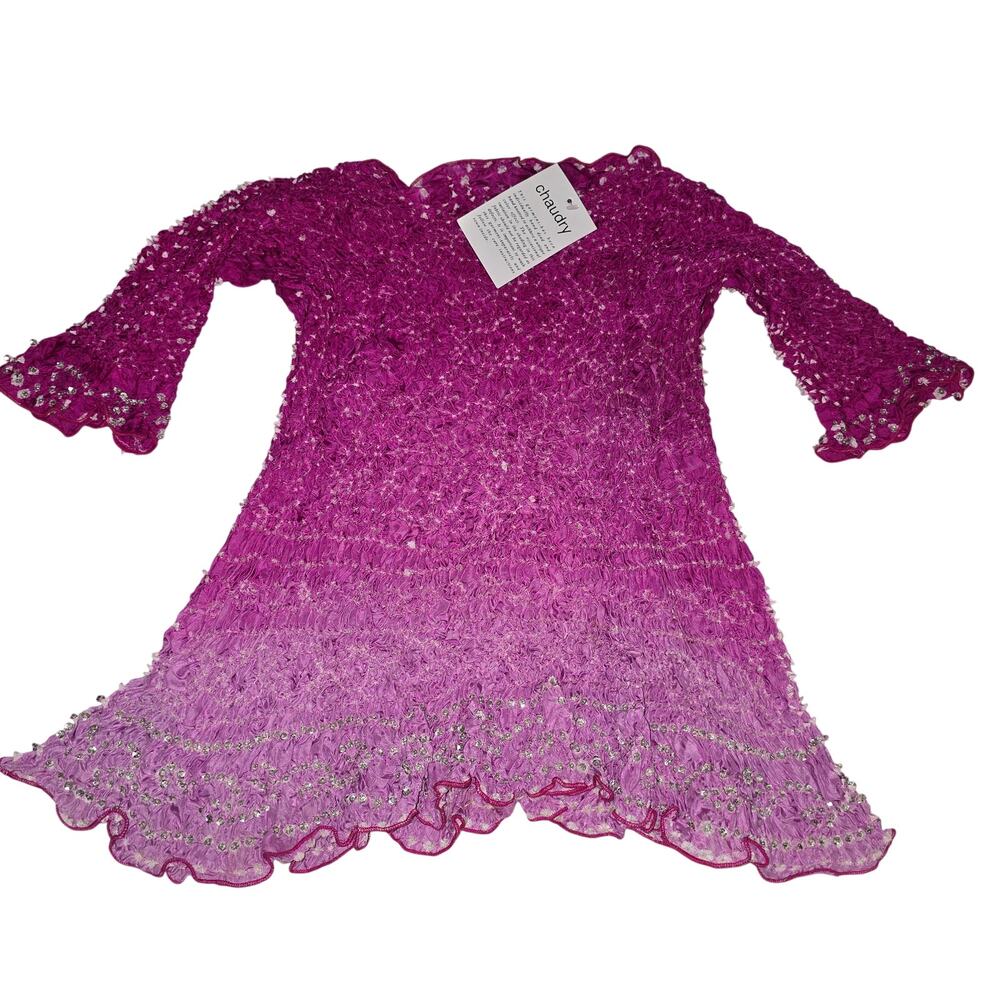 Chaudry Sports 100% Silk Bohemian Bodycon Stretchy Tunic Medium